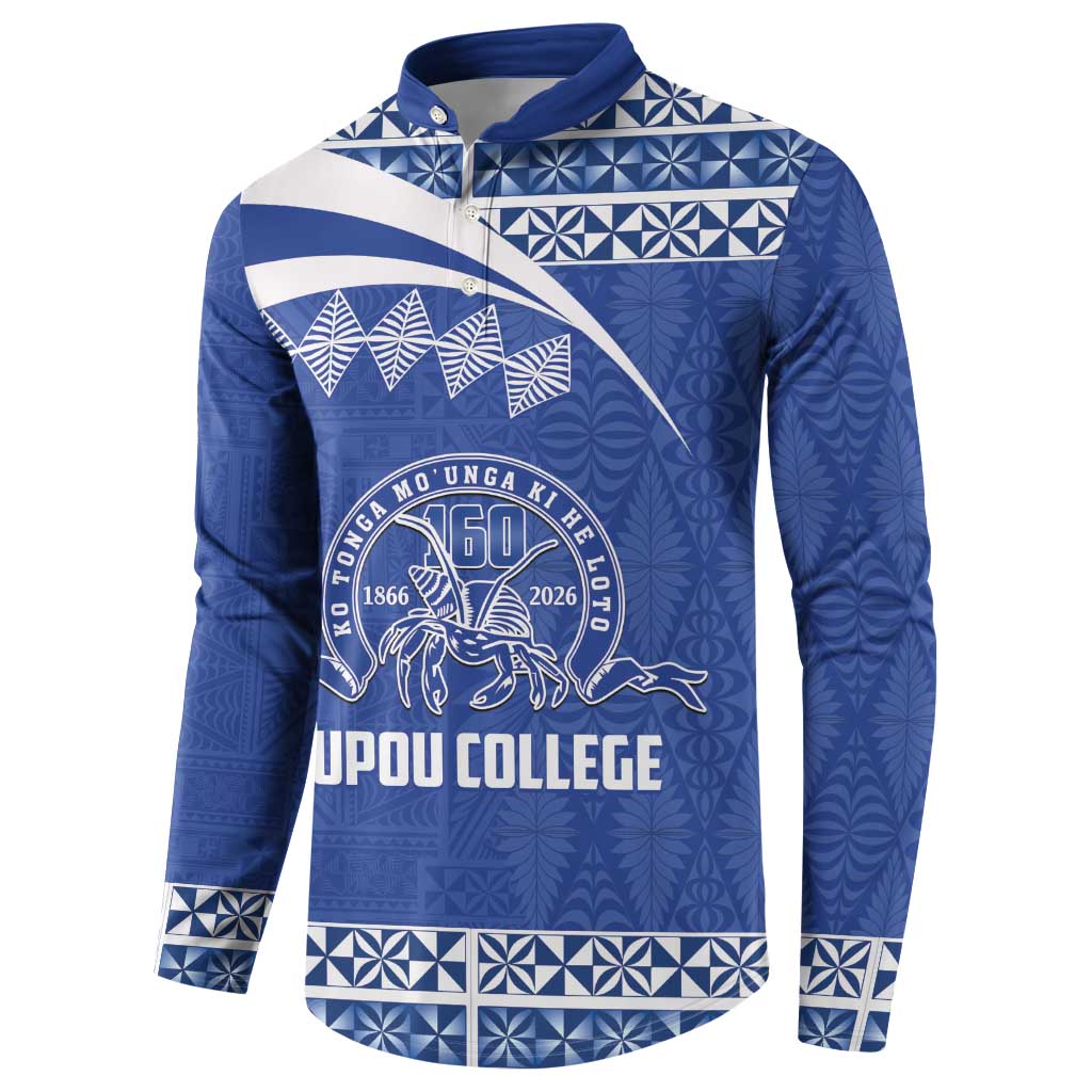 Personalised Tonga Tupou College Toloa Button Sweatshirt 160 Years Anniversary Tongan Ngatu Pattern LT14 - Polynesian Pride