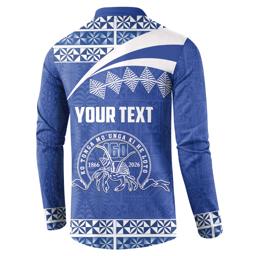 Personalised Tonga Tupou College Toloa Button Sweatshirt 160 Years Anniversary Tongan Ngatu Pattern LT14 - Polynesian Pride
