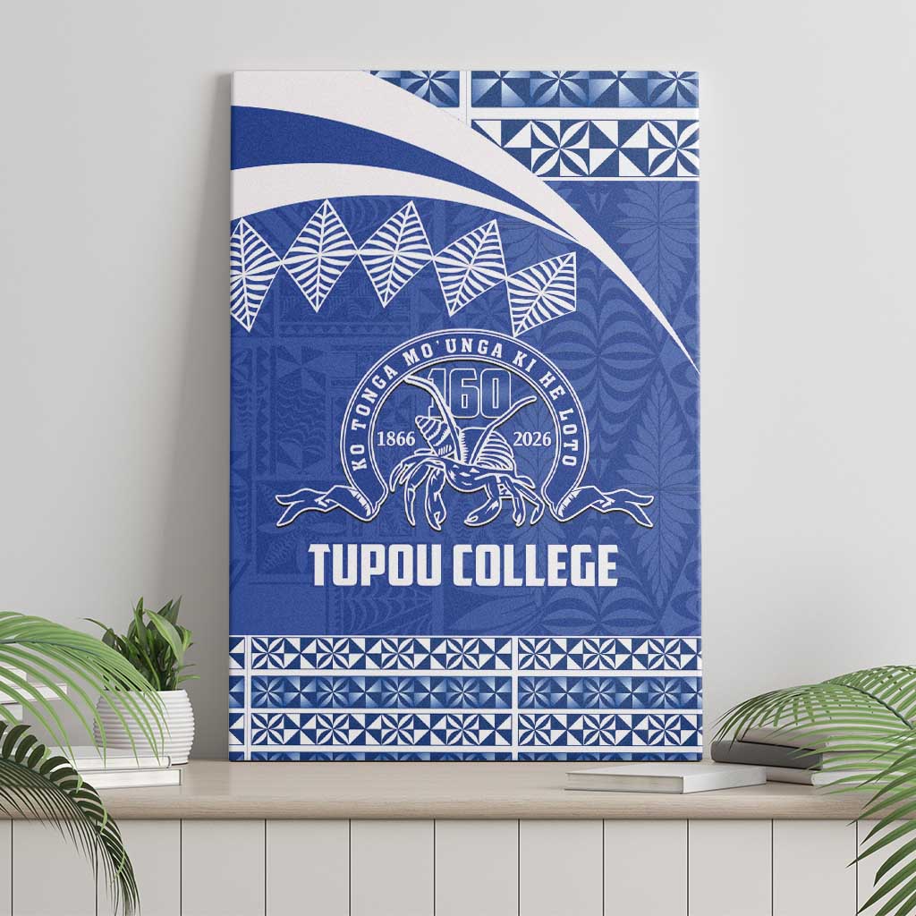 Tonga Tupou College Toloa Canvas Wall Art 160 Years Anniversary Tongan Ngatu Pattern LT14 - Polynesian Pride