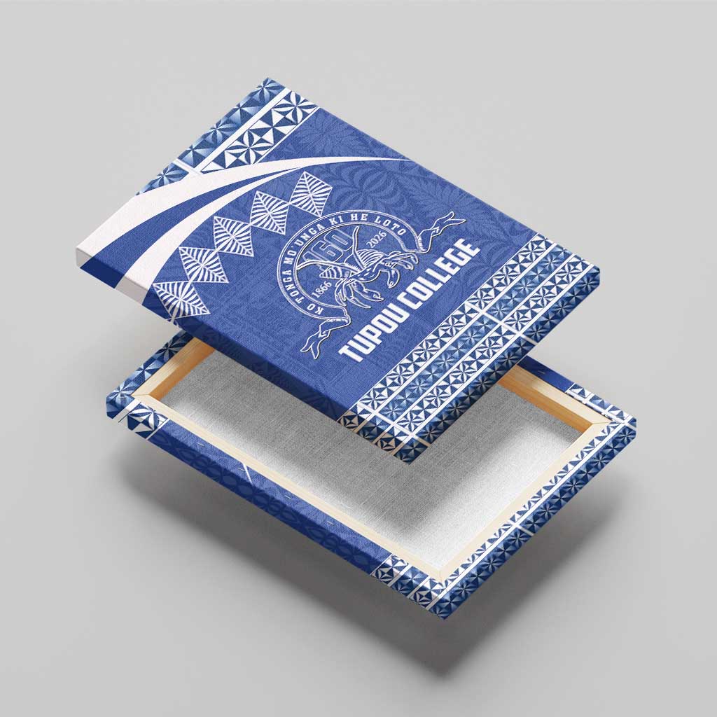 Tonga Tupou College Toloa Canvas Wall Art 160 Years Anniversary Tongan Ngatu Pattern LT14 - Polynesian Pride