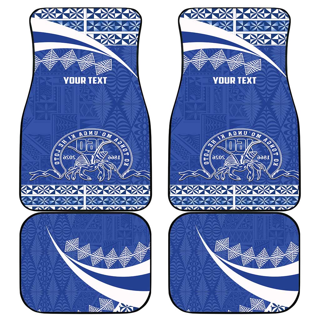 Personalised Tonga Tupou College Toloa Car Mats 160 Years Anniversary Tongan Ngatu Pattern LT14 - Polynesian Pride