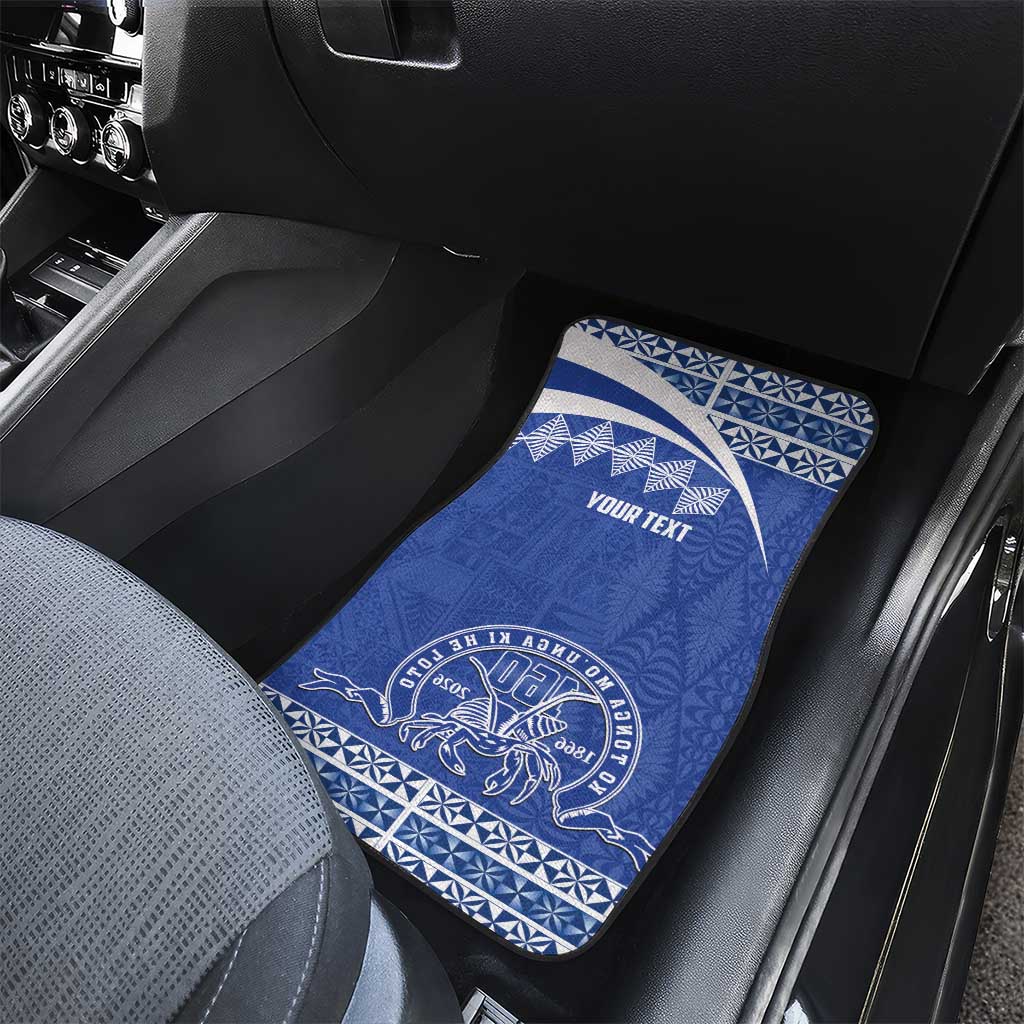 Personalised Tonga Tupou College Toloa Car Mats 160 Years Anniversary Tongan Ngatu Pattern LT14 - Polynesian Pride