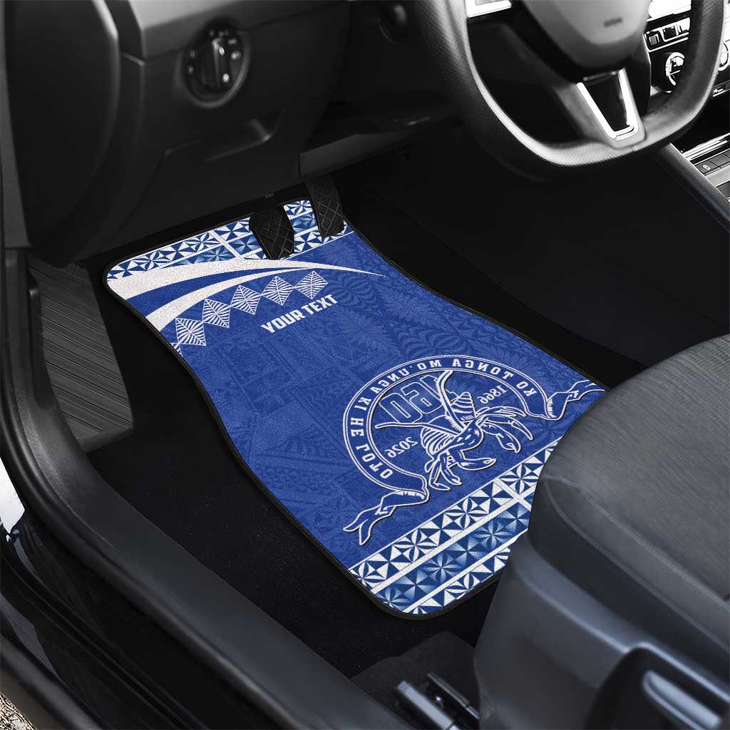 Personalised Tonga Tupou College Toloa Car Mats 160 Years Anniversary Tongan Ngatu Pattern LT14 - Polynesian Pride