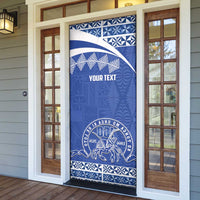 Personalised Tonga Tupou College Toloa Door Cover 160 Years Anniversary Tongan Ngatu Pattern LT14 - Polynesian Pride