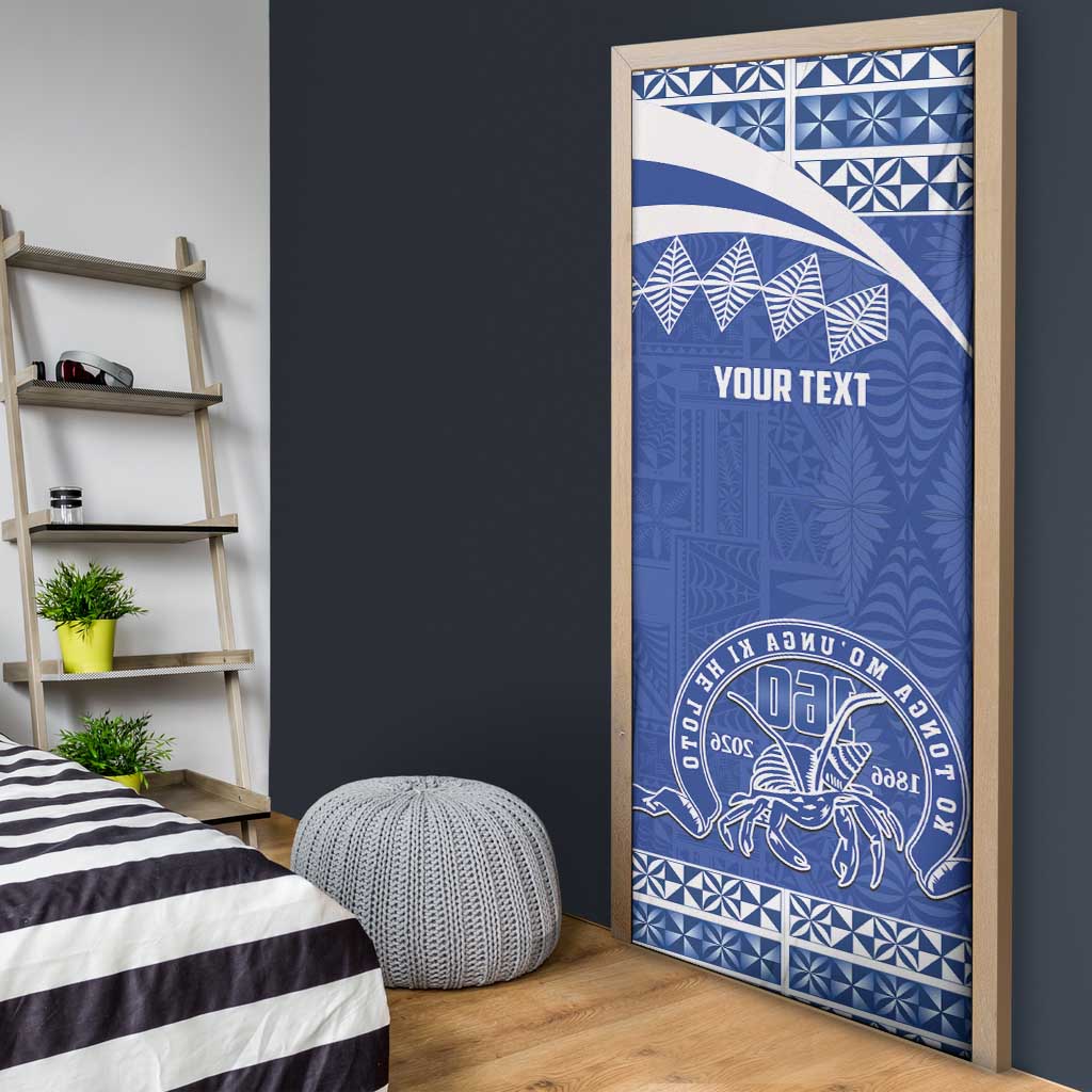 Personalised Tonga Tupou College Toloa Door Cover 160 Years Anniversary Tongan Ngatu Pattern LT14 - Polynesian Pride