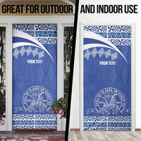 Personalised Tonga Tupou College Toloa Door Cover 160 Years Anniversary Tongan Ngatu Pattern LT14 - Polynesian Pride