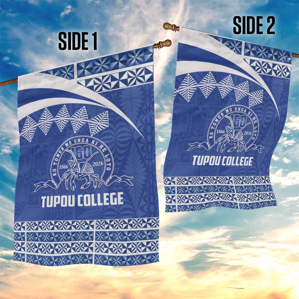 Tonga Tupou College Toloa Garden Flag 160 Years Anniversary Tongan Ngatu Pattern LT14 - Polynesian Pride