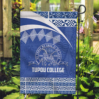 Tonga Tupou College Toloa Garden Flag 160 Years Anniversary Tongan Ngatu Pattern LT14 Garden Flag Blue - Polynesian Pride