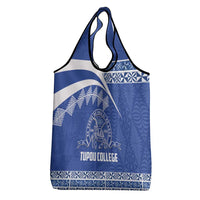 Tonga Tupou College Toloa Grocery Bag 160 Years Anniversary Tongan Ngatu Pattern LT14 - Polynesian Pride