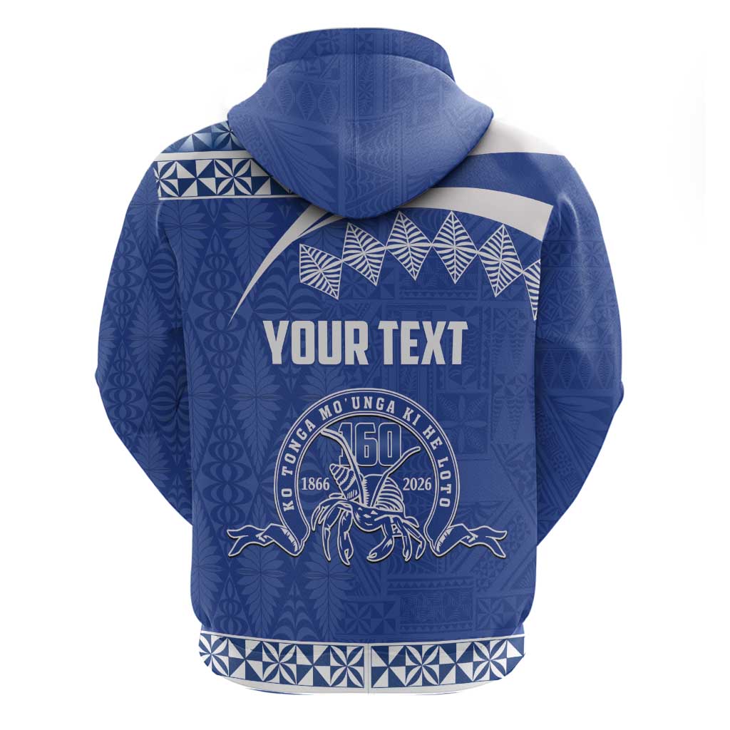 Personalised Tonga Tupou College Toloa Hoodie 160 Years Anniversary Tongan Ngatu Pattern LT14 - Polynesian Pride