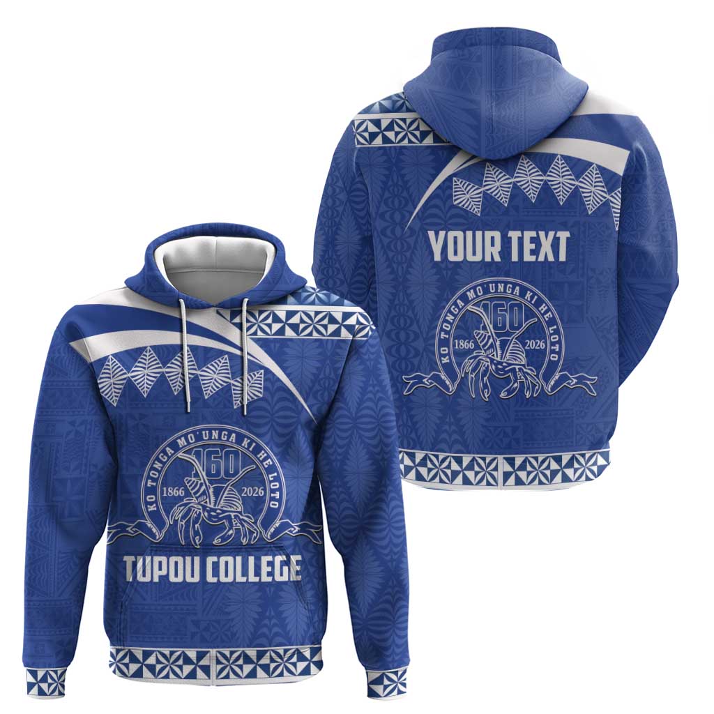 Personalised Tonga Tupou College Toloa Hoodie 160 Years Anniversary Tongan Ngatu Pattern LT14 - Polynesian Pride