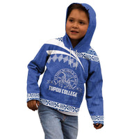 Personalised Tonga Tupou College Toloa Kid Hoodie 160 Years Anniversary Tongan Ngatu Pattern LT14 - Polynesian Pride