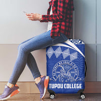 Tonga Tupou College Toloa Luggage Cover 160 Years Anniversary Tongan Ngatu Pattern LT14 - Polynesian Pride
