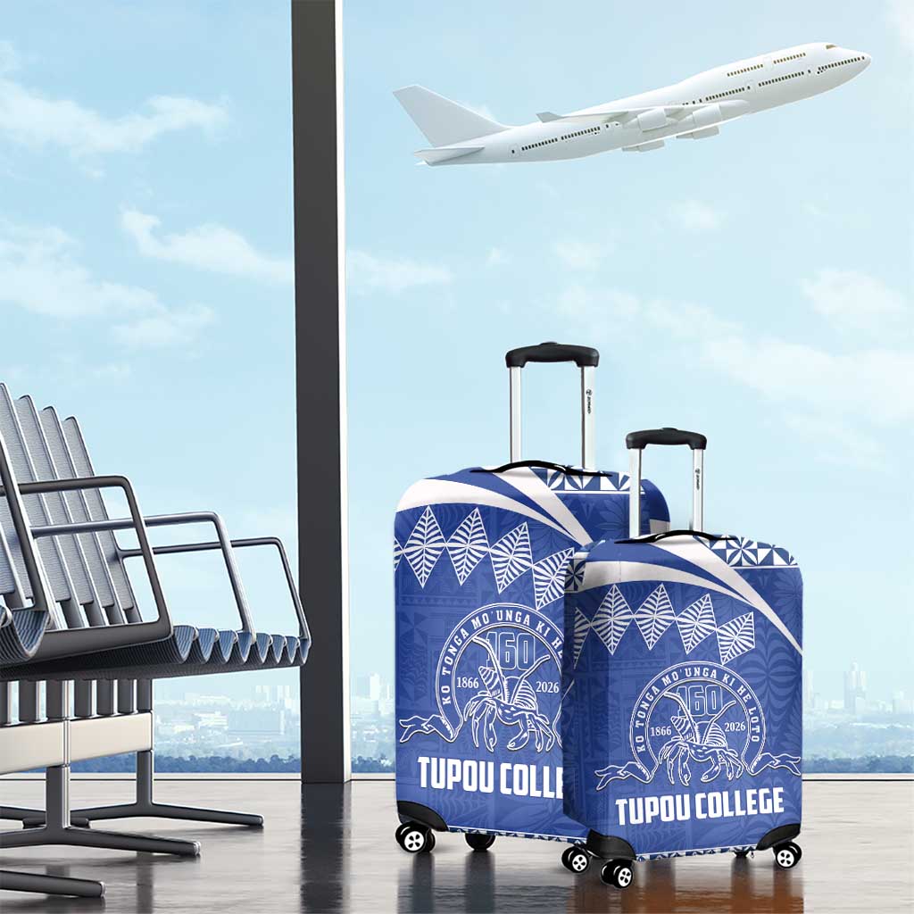 Tonga Tupou College Toloa Luggage Cover 160 Years Anniversary Tongan Ngatu Pattern LT14 - Polynesian Pride