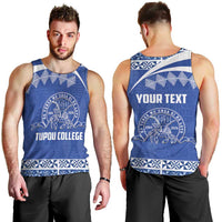 Personalised Tonga Tupou College Toloa Men Tank Top 160 Years Anniversary Tongan Ngatu Pattern LT14 - Polynesian Pride