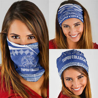 Tonga Tupou College Toloa Neck Gaiter 160 Years Anniversary Tongan Ngatu Pattern LT14 - Polynesian Pride