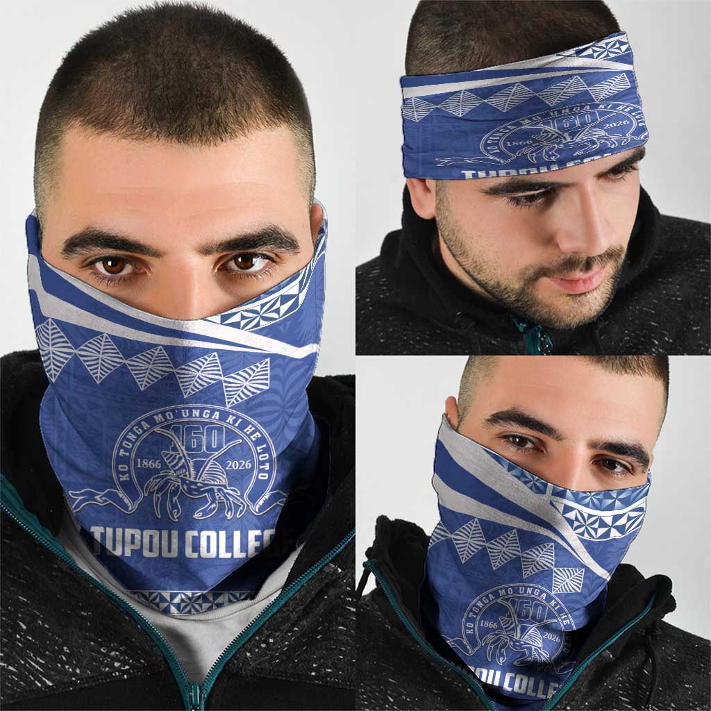 Tonga Tupou College Toloa Neck Gaiter 160 Years Anniversary Tongan Ngatu Pattern LT14 - Polynesian Pride