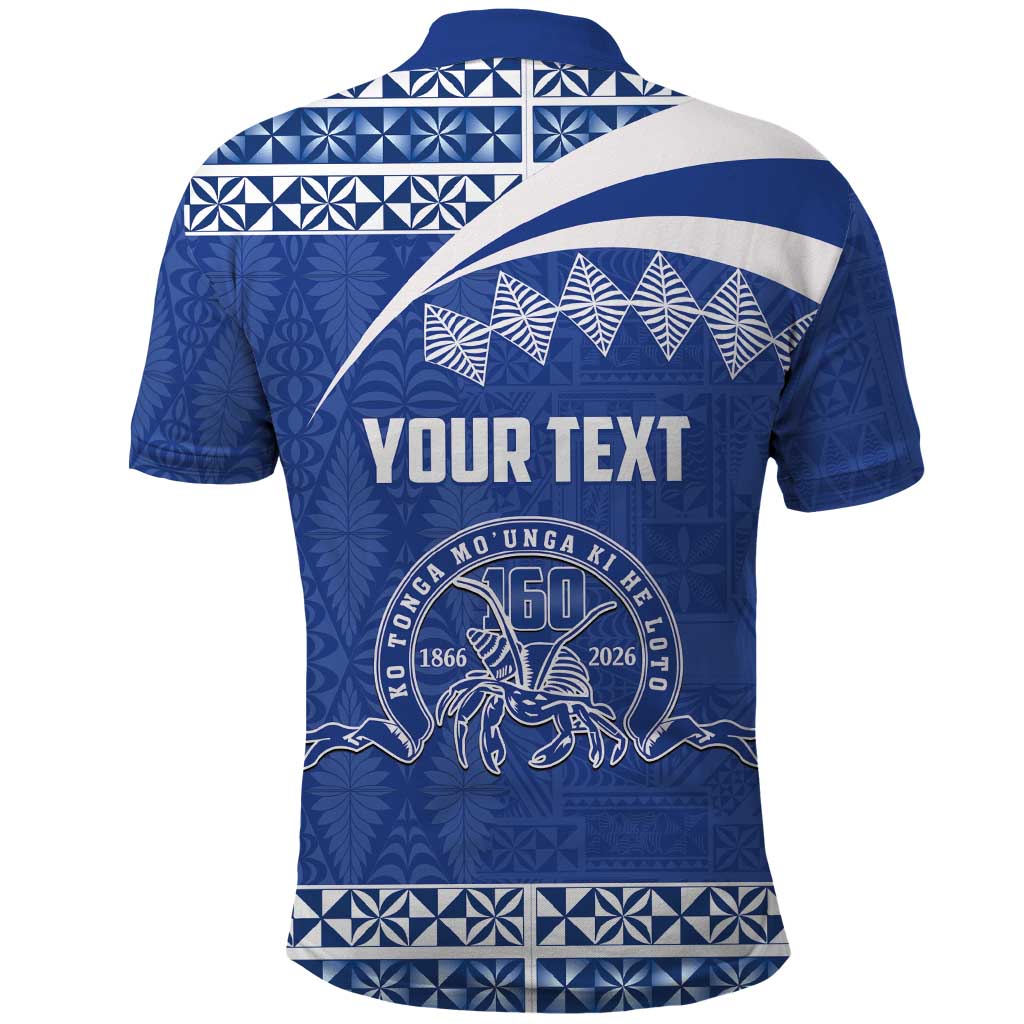 Personalised Tonga Tupou College Toloa Polo Shirt 160 Years Anniversary Tongan Ngatu Pattern LT14 - Polynesian Pride
