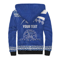 Personalised Tonga Tupou College Toloa Sherpa Hoodie 160 Years Anniversary Tongan Ngatu Pattern LT14 - Polynesian Pride