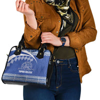 Tonga Tupou College Toloa Shoulder Handbag 160 Years Anniversary Tongan Ngatu Pattern