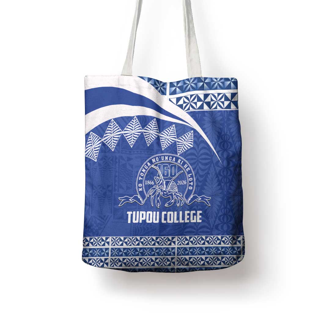 Tonga Tupou College Toloa Tote Bag 160 Years Anniversary Tongan Ngatu Pattern LT14 - Polynesian Pride