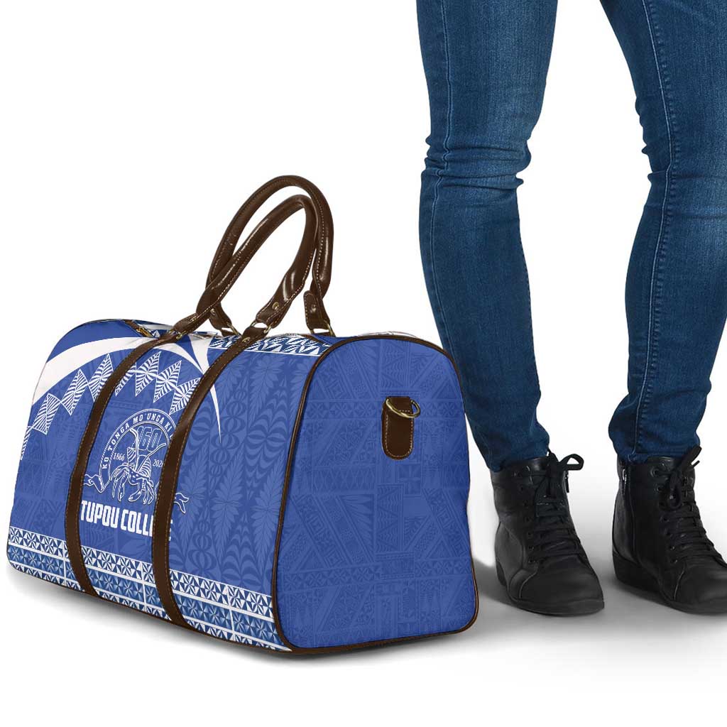 Tonga Tupou College Toloa Travel Bag 160 Years Anniversary Tongan Ngatu Pattern LT14 - Polynesian Pride