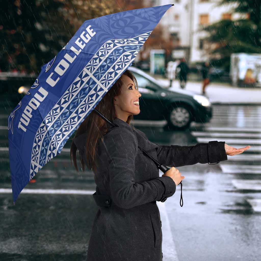 Tonga Tupou College Toloa Umbrella 160 Years Anniversary Tongan Ngatu Pattern LT14 - Polynesian Pride