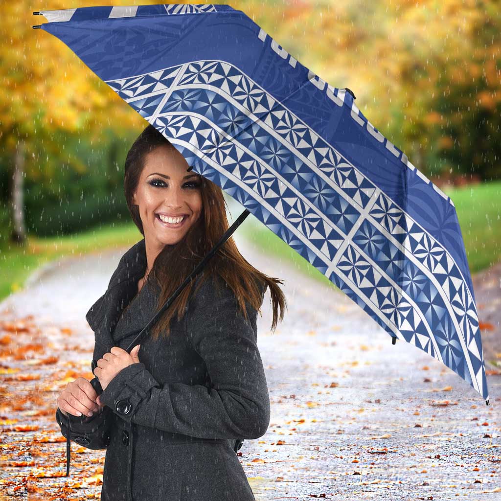 Tonga Tupou College Toloa Umbrella 160 Years Anniversary Tongan Ngatu Pattern LT14 - Polynesian Pride