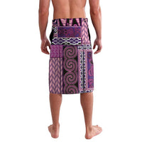 Pink Aotearoa Kowhaiwhai Pattern Lavalava NZ Maori Quilt Style