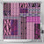 Pink Aotearoa Kowhaiwhai Pattern Shower Curtain NZ Maori Quilt Style