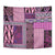 Pink Aotearoa Kowhaiwhai Pattern Tapestry NZ Maori Quilt Style