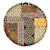 Yellow Aotearoa Kowhaiwhai Pattern Spare Tire Cover NZ Maori Quilt Style