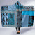 Blue Aotearoa Kowhaiwhai Pattern Hooded Blanket NZ Maori Quilt Style