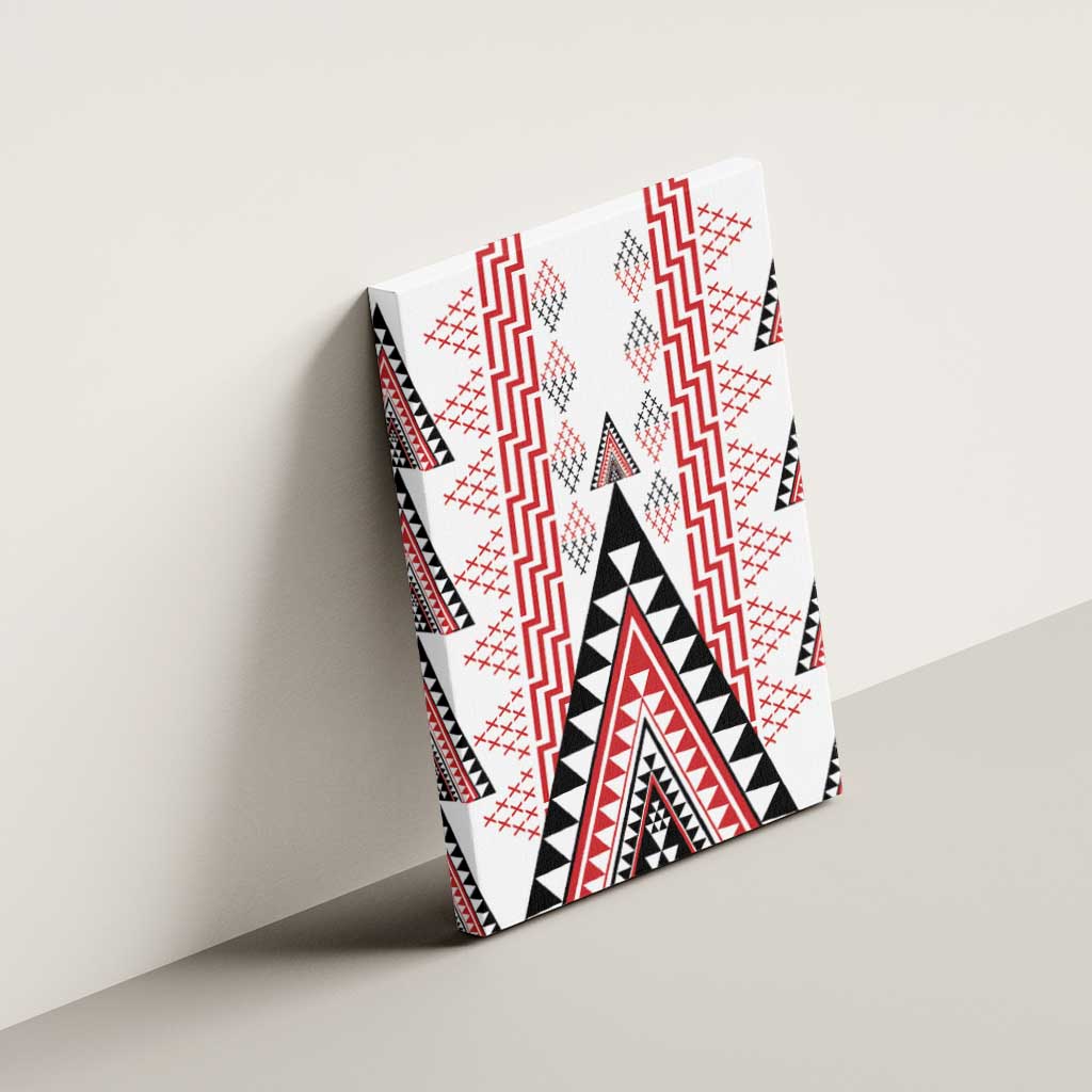Aotearoa Taniko Canvas Wall Art Niho Taniwha Purapura Whetu Mix Poutama LT14 - Polynesian Pride