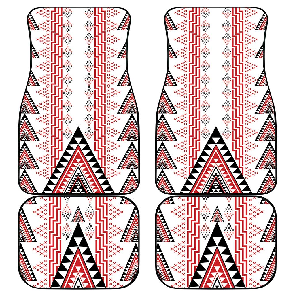 Aotearoa Taniko Car Mats Niho Taniwha Purapura Whetu Mix Poutama LT14 - Polynesian Pride
