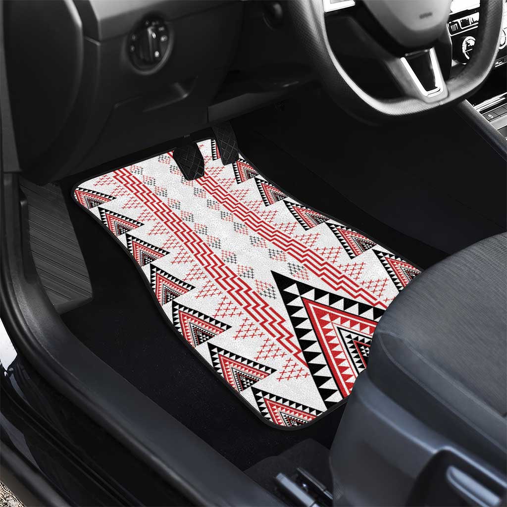 Aotearoa Taniko Car Mats Niho Taniwha Purapura Whetu Mix Poutama LT14 - Polynesian Pride