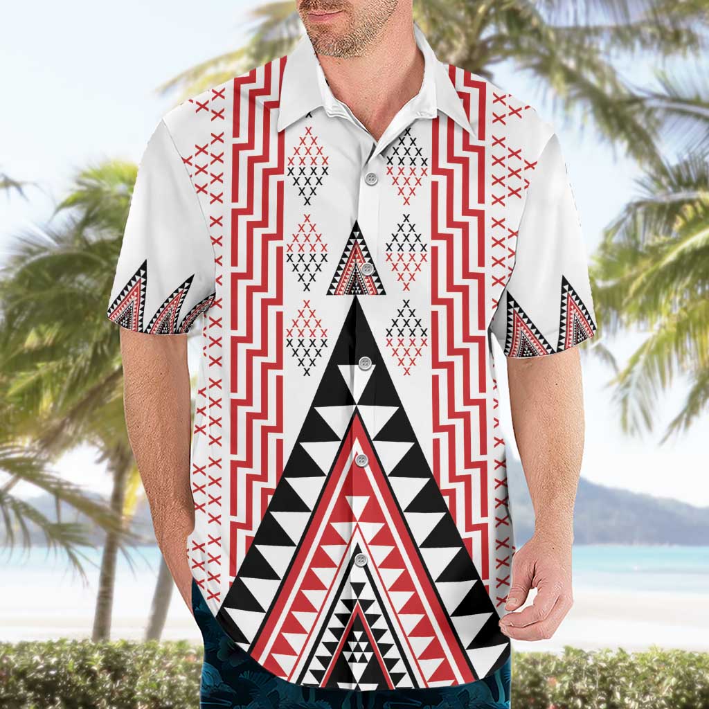 Aotearoa Taniko Hawaiian Shirt Niho Taniwha Purapura Whetu Mix Poutama LT14 - Polynesian Pride