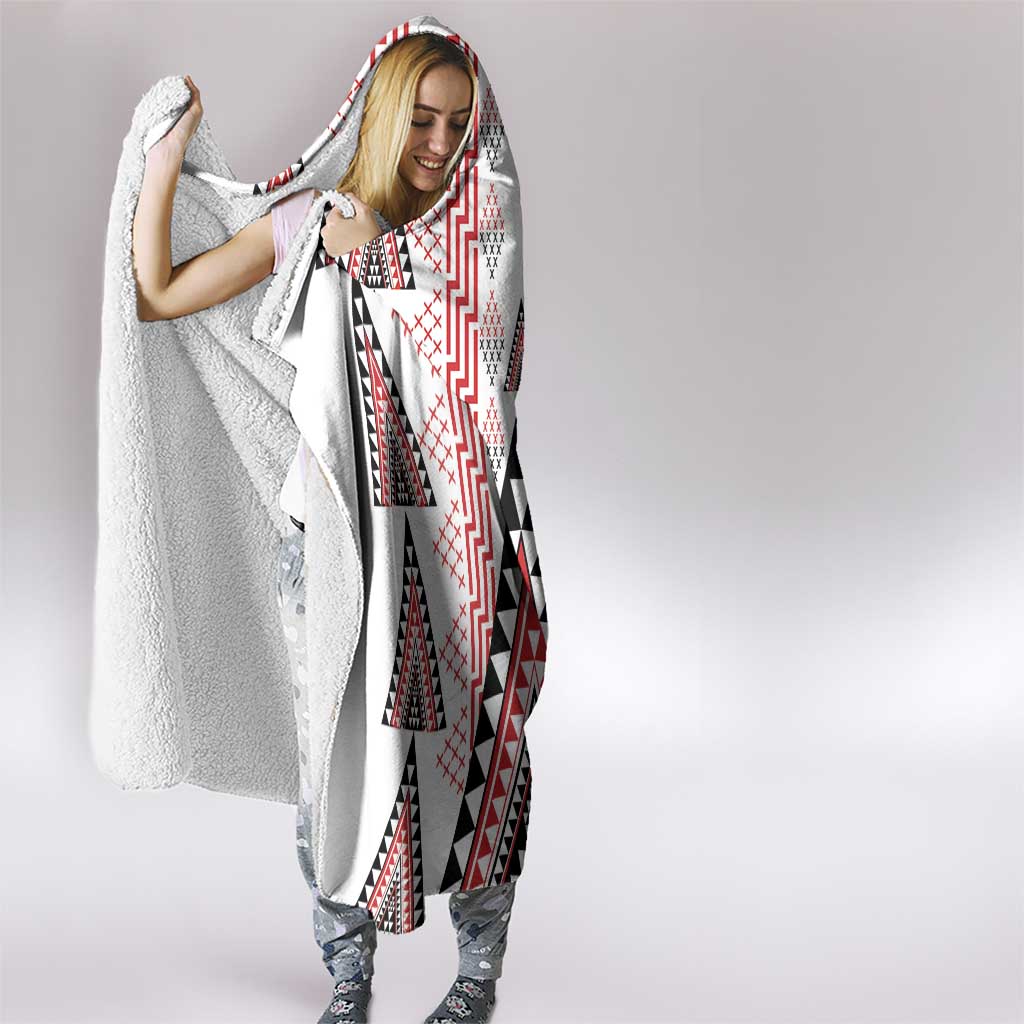 Aotearoa Taniko Hooded Blanket Niho Taniwha Purapura Whetu Mix Poutama LT14 - Polynesian Pride