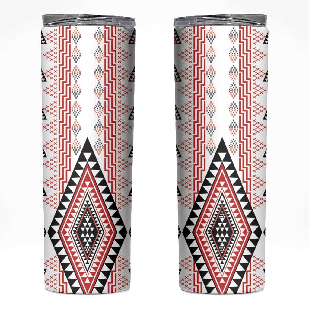 Aotearoa Taniko Skinny Tumbler Niho Taniwha Purapura Whetu Mix Poutama