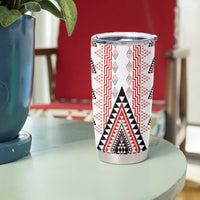 Aotearoa Taniko Tumbler Cup Niho Taniwha Purapura Whetu Mix Poutama LT14 - Polynesian Pride