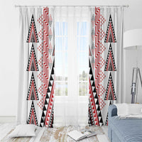Aotearoa Taniko Window Curtain Niho Taniwha Purapura Whetu Mix Poutama LT14 - Polynesian Pride