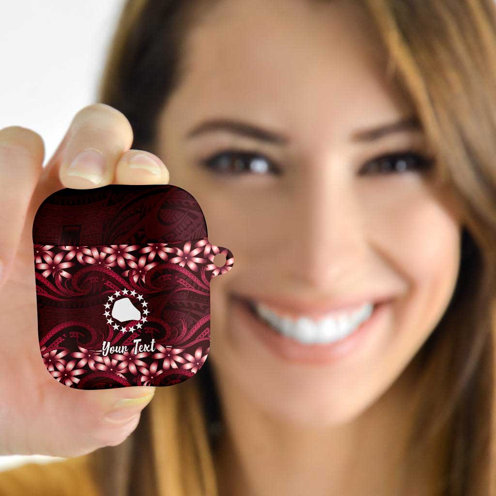 Personalised Cook Islands Mangaia AirPods Case Tiare Maori Polynesian Waves Tattoo LT14 - Polynesian Pride