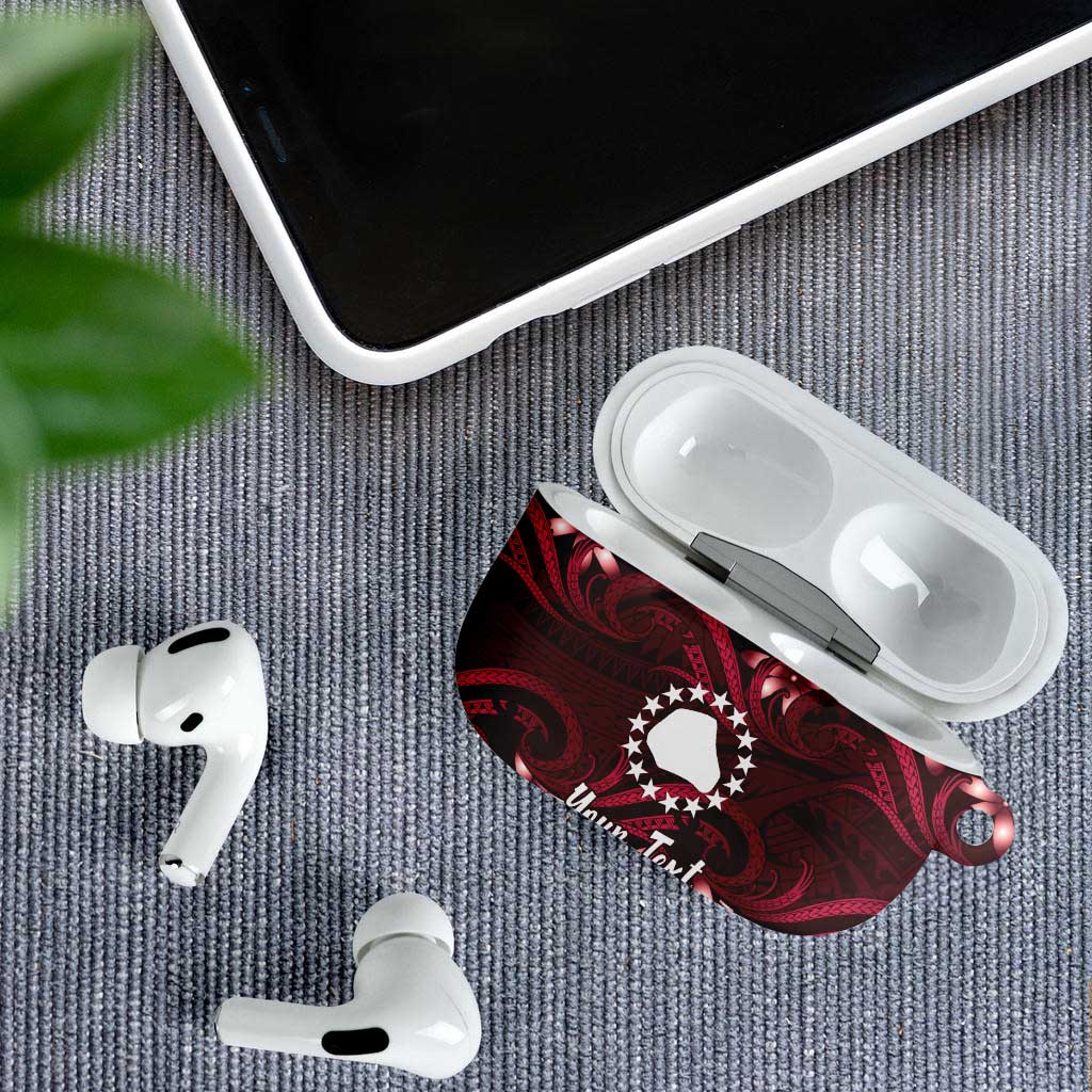 Personalised Cook Islands Mangaia AirPods Case Tiare Maori Polynesian Waves Tattoo LT14 - Polynesian Pride