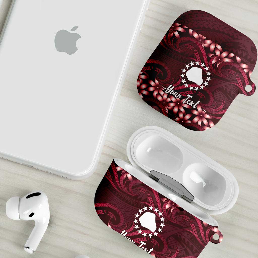 Personalised Cook Islands Mangaia AirPods Case Tiare Maori Polynesian Waves Tattoo LT14 - Polynesian Pride