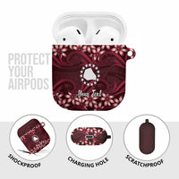 Personalised Cook Islands Mangaia AirPods Case Tiare Maori Polynesian Waves Tattoo LT14 - Polynesian Pride