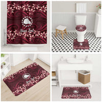 Personalised Cook Islands Mangaia Bathroom Set Tiare Maori Polynesian Waves Tattoo LT14 - Polynesian Pride