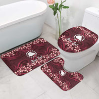 Personalised Cook Islands Mangaia Bathroom Set Tiare Maori Polynesian Waves Tattoo LT14 - Polynesian Pride