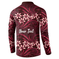 Personalised Cook Islands Mangaia Button Sweatshirt Tiare Maori Polynesian Waves Tattoo LT14 - Polynesian Pride