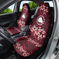 Personalised Cook Islands Mangaia Car Seat Cover Tiare Maori Polynesian Waves Tattoo LT14 - Polynesian Pride