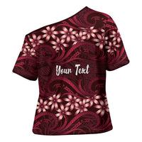 Personalised Cook Islands Mangaia Cross Shoulder Shirt Tiare Maori Polynesian Waves Tattoo LT14 - Polynesian Pride